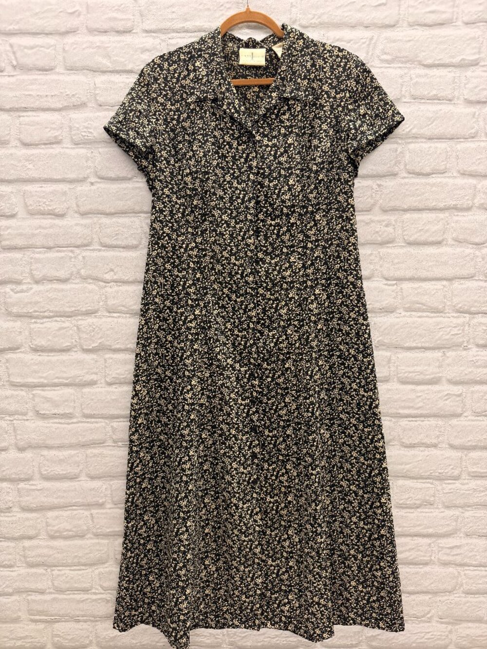 VTG First Issue Liz Claiborne 90s Ditsy Floral Midi Shirt Dress: Size 8